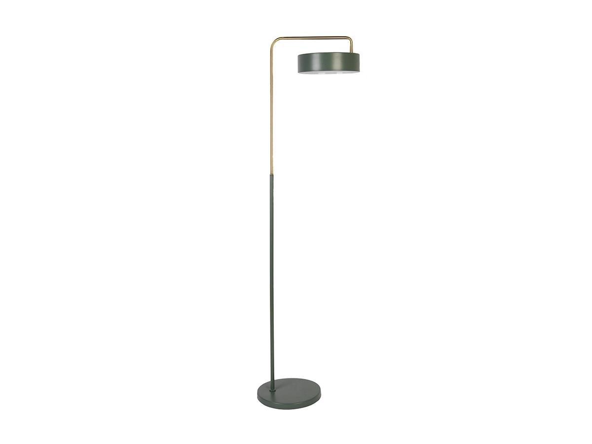 Image of Stehleuchte Vintage Metall 4Olivgrün Goldfarben OTILIE Stehleuchte Vintage Metall 4Olivgrün Goldfarben OTILIE