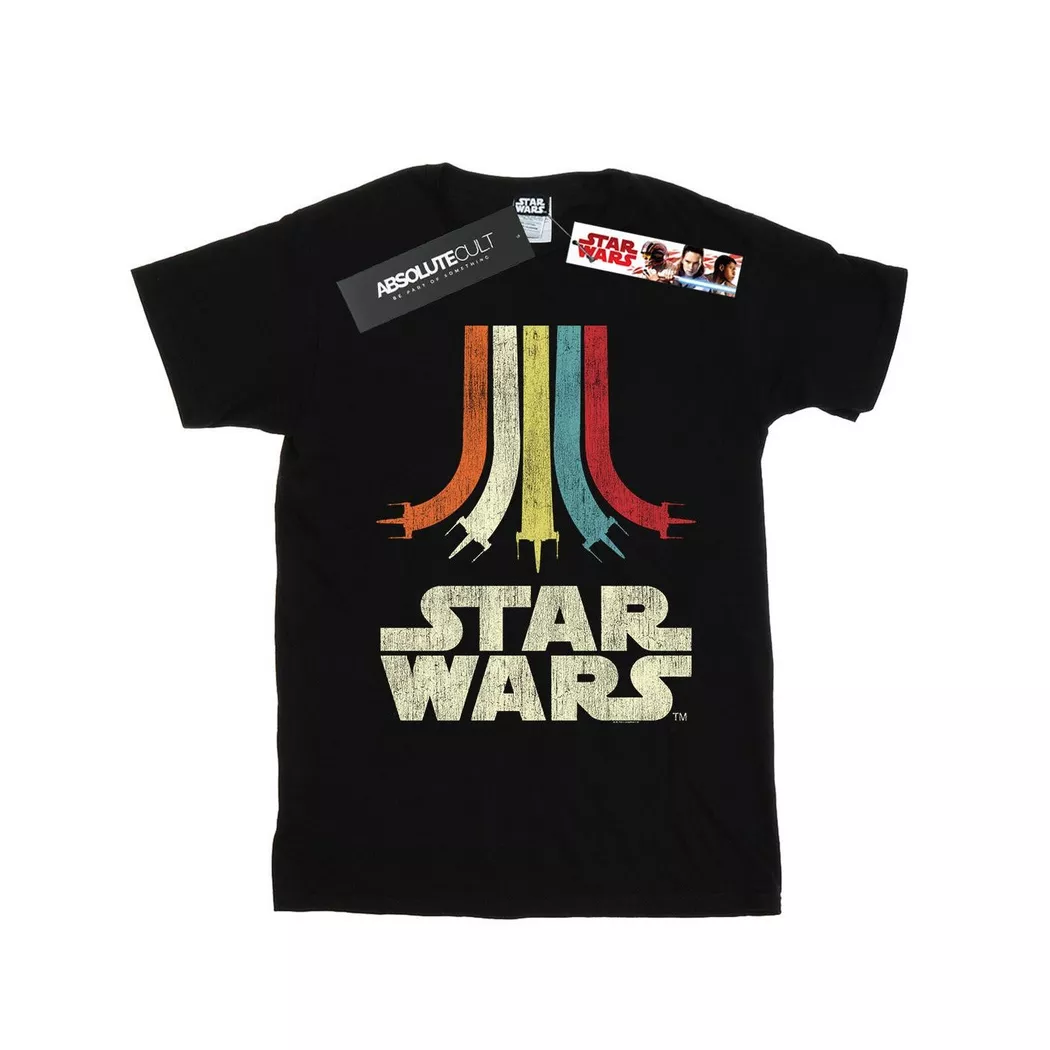 STAR WARS - Rainbow TShirt, für Damen, Schwarz, Größe S