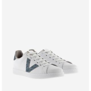 Victoria  sneakers aus leder und pailletten, damen 