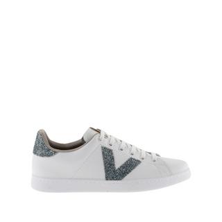 Victoria  sneakers aus leder und pailletten, damen 