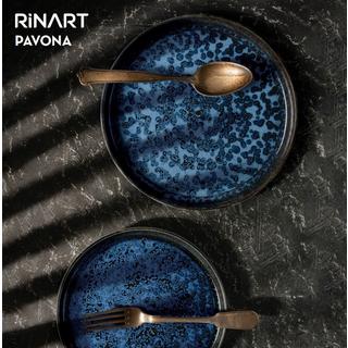 Rinart Assiette à dîner - Pavona -  Porcelaine - lot de 6  