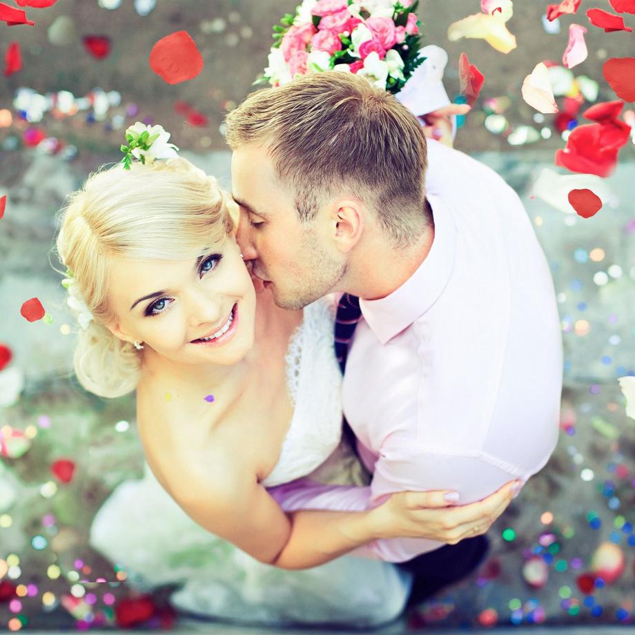 B2X  Konfettikanonee Rosenblätter 