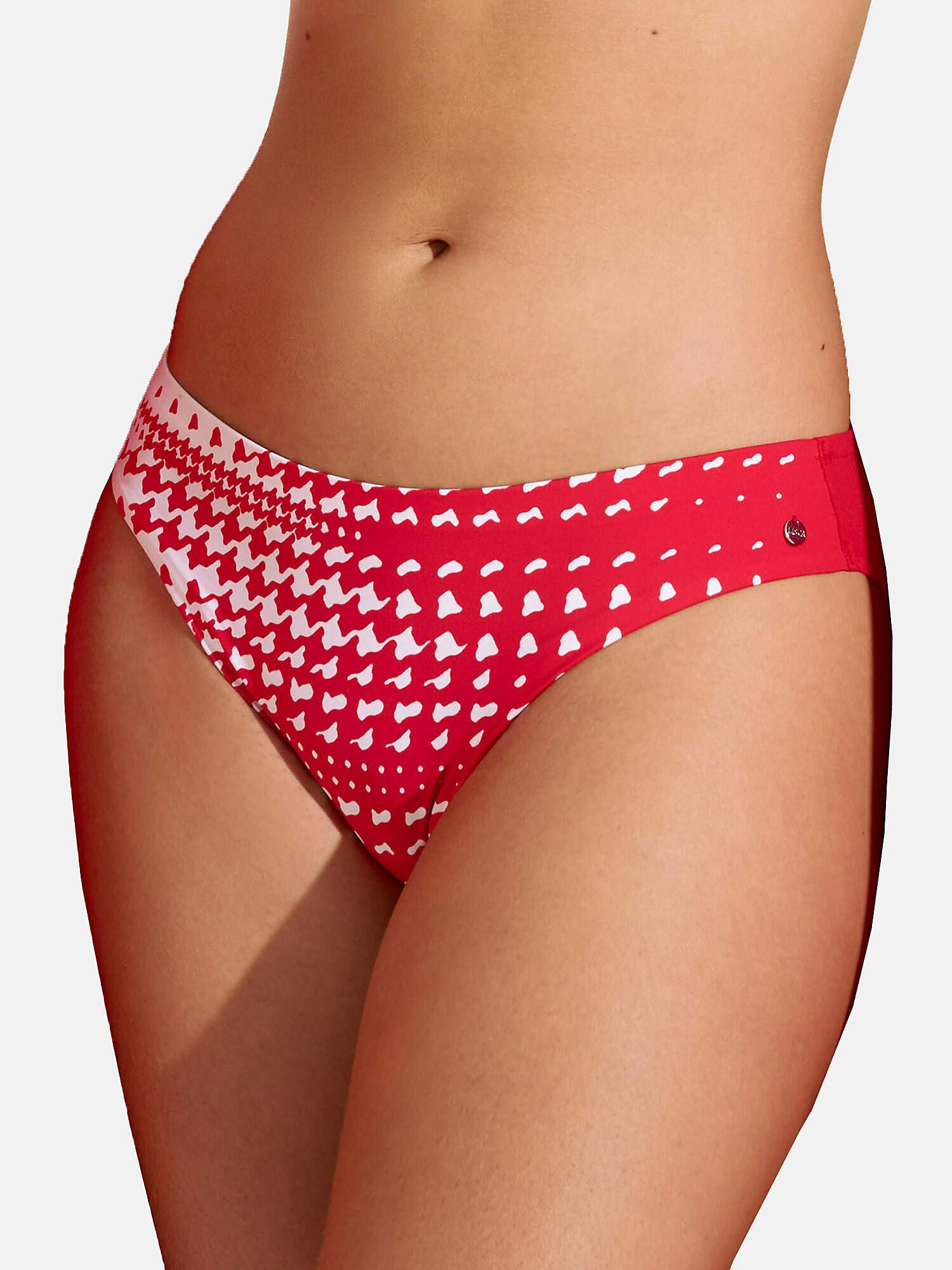 Image of Bikinistrümpfe Mit Abnehmbaren Bändern Quito Unisex Rot Bunt 40