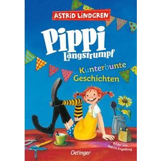 Pippi Langstrumpf. Kunterbunte Geschichten Lindgren, Astrid; Engelking, Katrin (Illustrationen); Heinig, Cäcilie (Übersetzung) Couverture rigide 