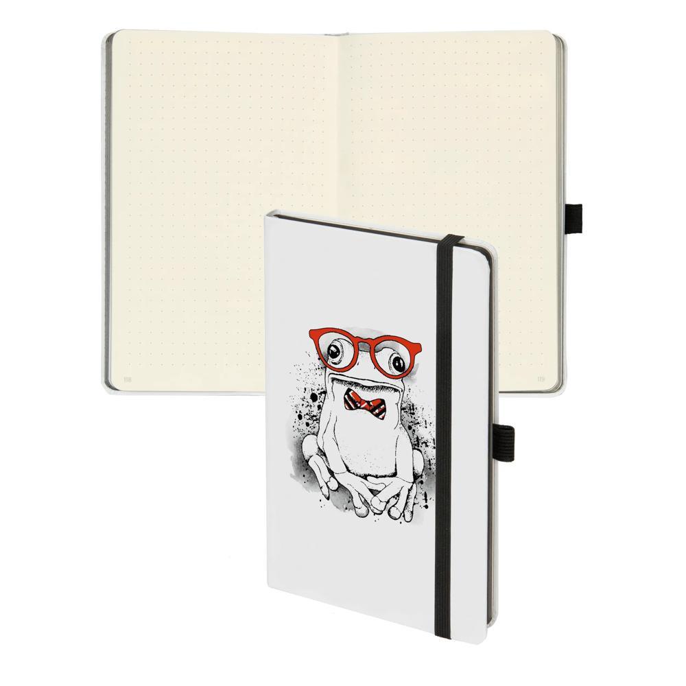 Biella Carnet de notes Kompagnon White Trend 2021, 12,5 x 19,5 cm, pointé - Multicolores  