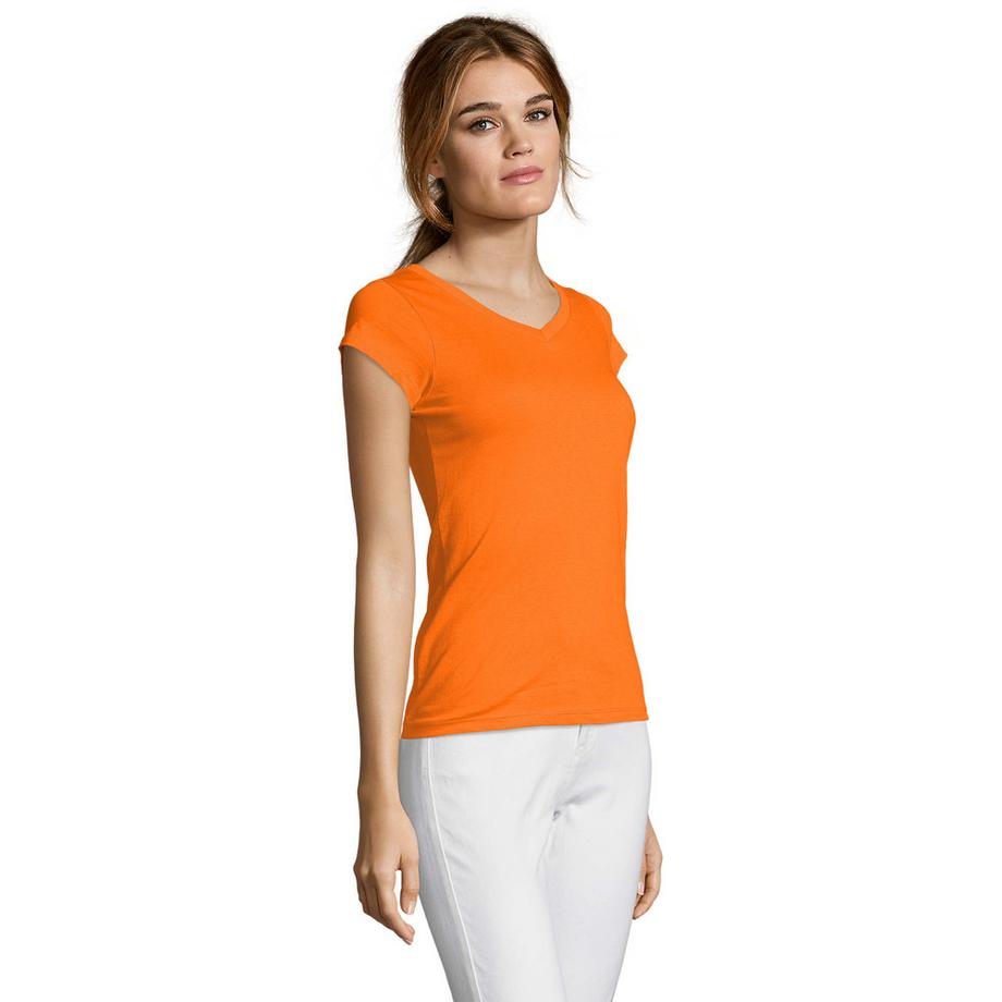 SOLS Moon T-Shirt Scollo a V  