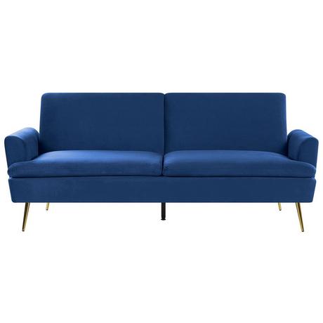 Beliani Schlafsofa aus Samtstoff Modern VETTRE  