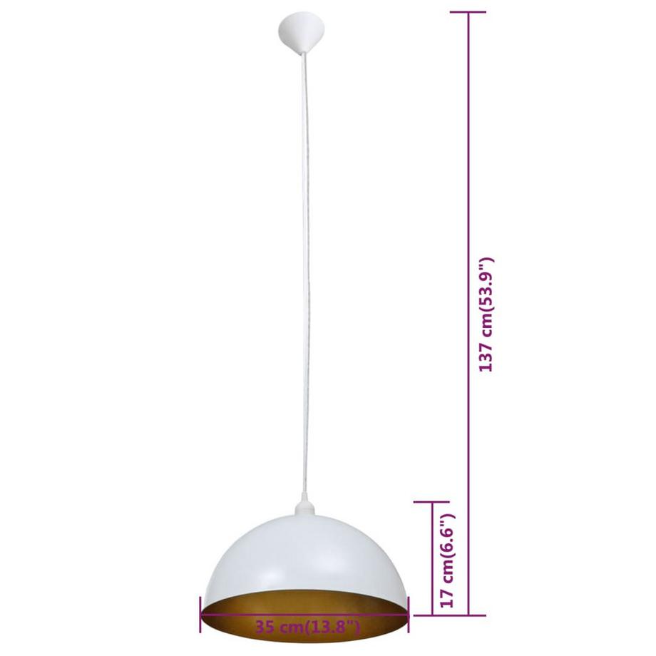 VidaXL Lustre métal  