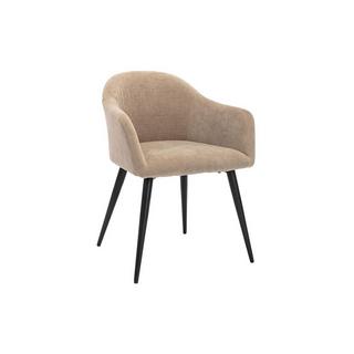 Vente-unique Stuhl 6erSet BIBO mit Armlehnen SamtOptik Metall  