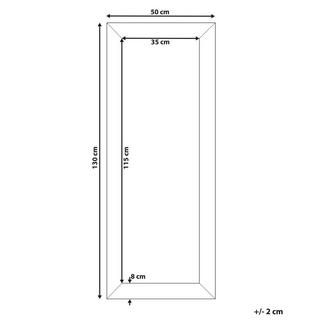 Beliani Miroir en Matière synthétique Moderne DERVAL  