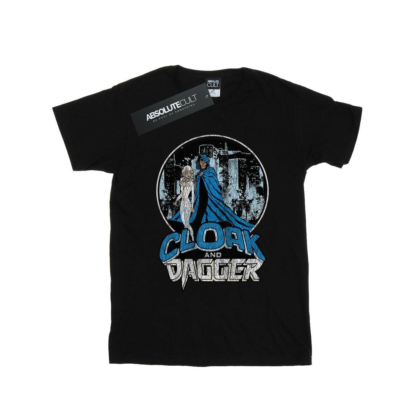 Image of Cloak And Dagger Retro Tshirt Herren Schwarz L