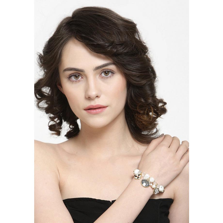 AVANT-GARDE PARIS  Bracelet de perles graines de coquillage Boho 