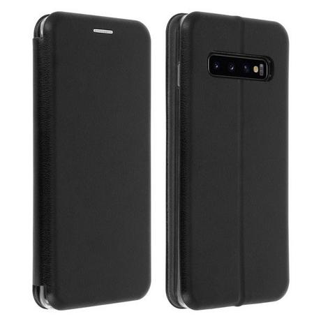 Avizar  Flip Book Cover Galaxy S10 Schwarz 