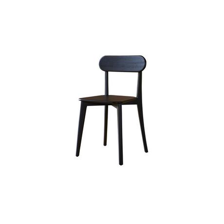 Tikamoon Ensemble de 2 Chaises en chêne massif black Abel  
