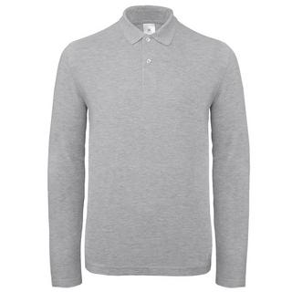 B and C Langarm Poloshirt  