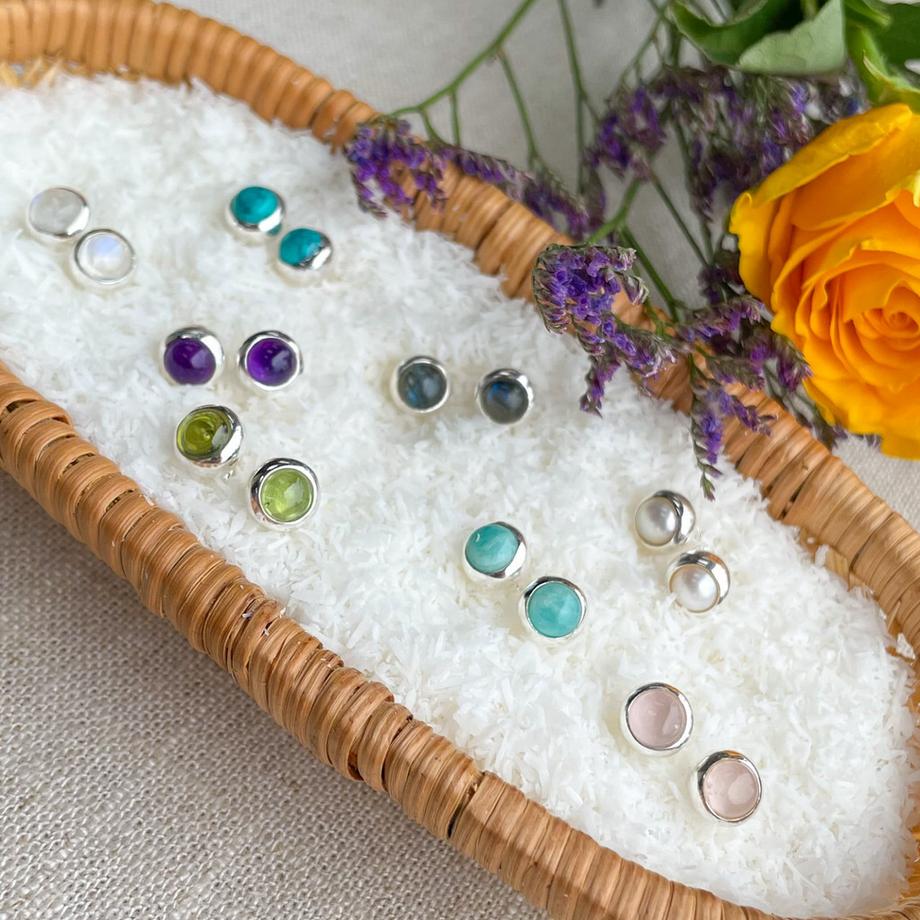 Steinkult  Boucles d'oreilles Amethyst "Pure" 