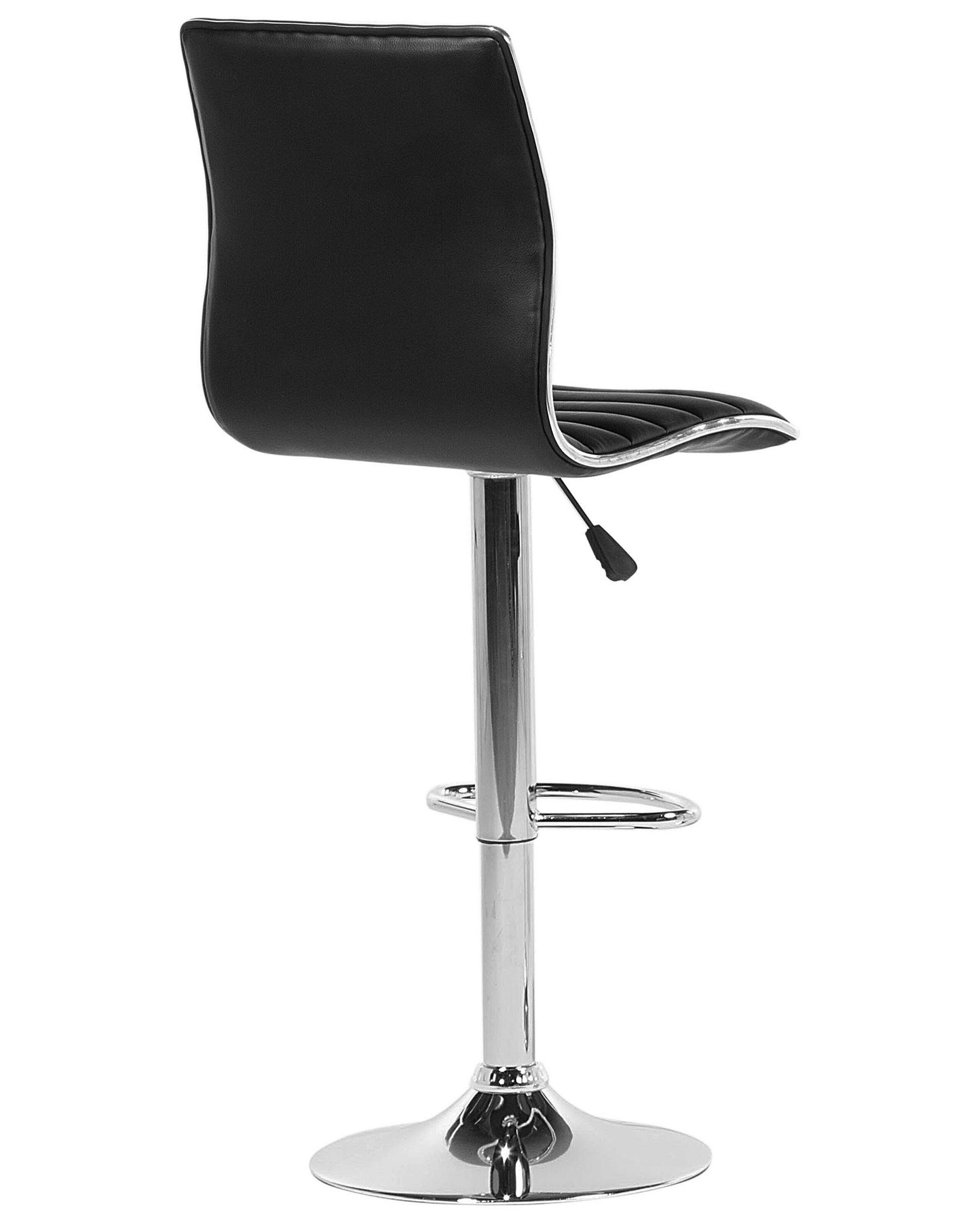 Beliani Lot de 2 chaises de bar en Cuir PU Moderne LUCERNE  