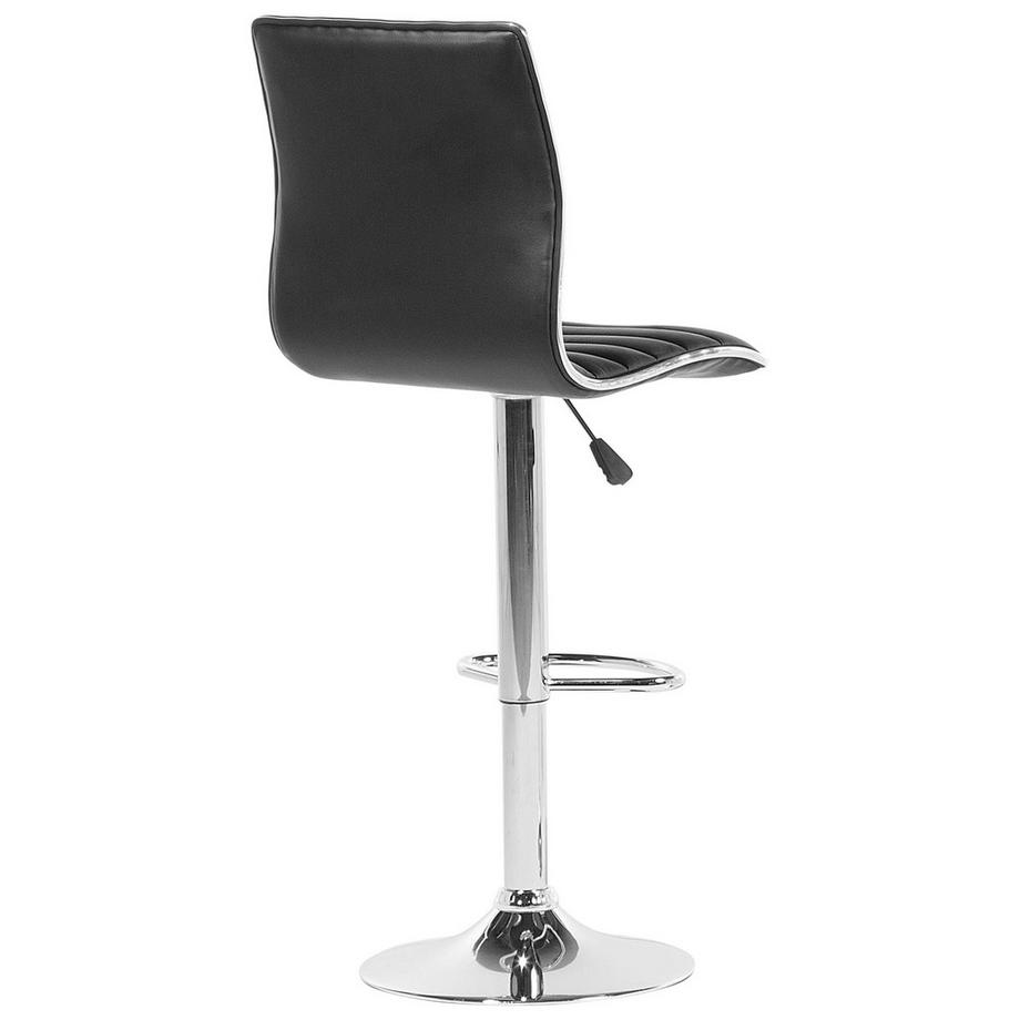 Beliani Lot de 2 chaises de bar en Cuir PU Moderne LUCERNE  