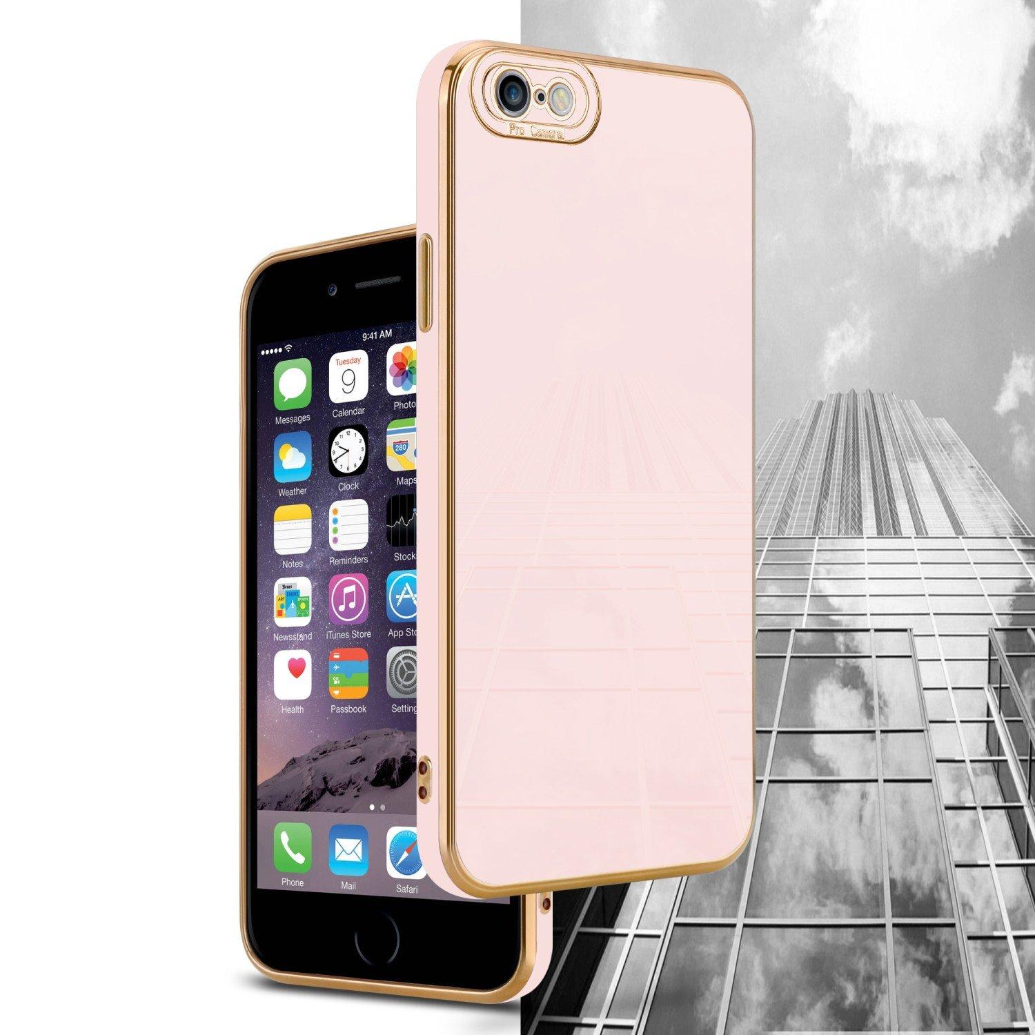 Cadorabo  Housse compatible avec Apple iPhone 6 / 6S - Coque de protection en silicone TPU flexible et avec protection pour appareil photo 