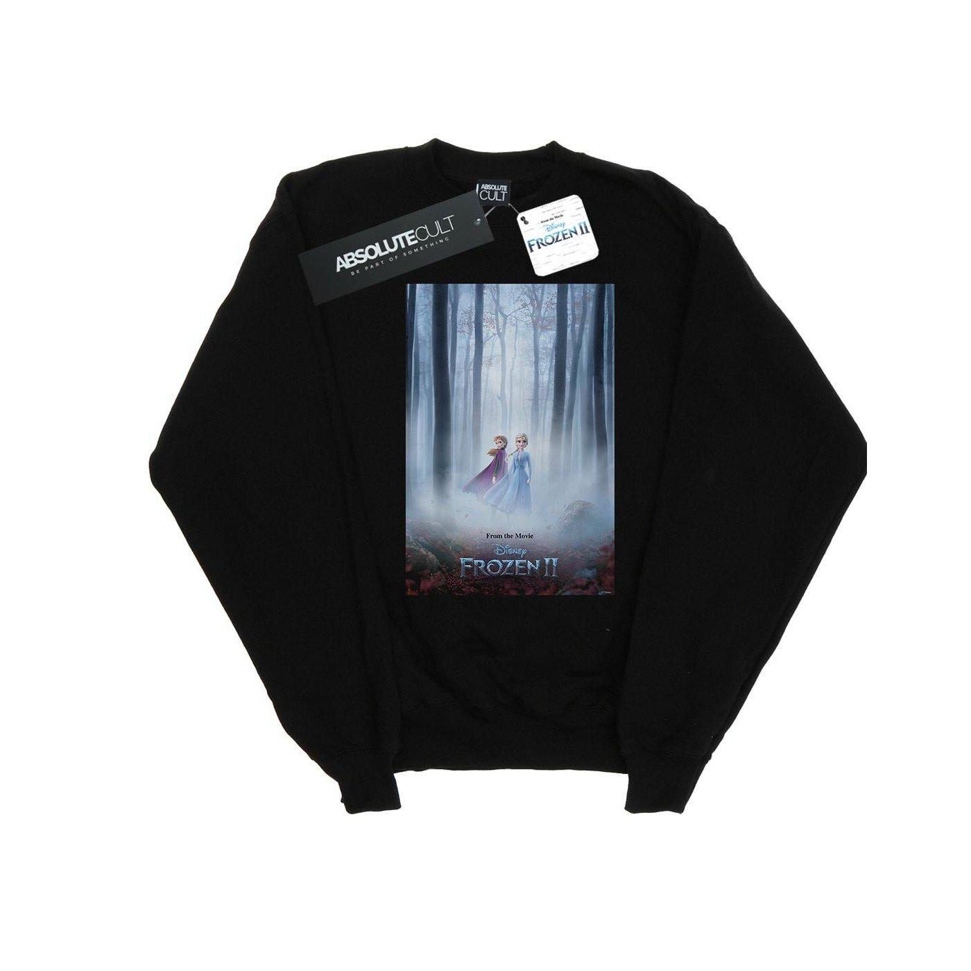 Image of Frozen 2 Movie Poster Sweatshirt Unisex Schwarz 128