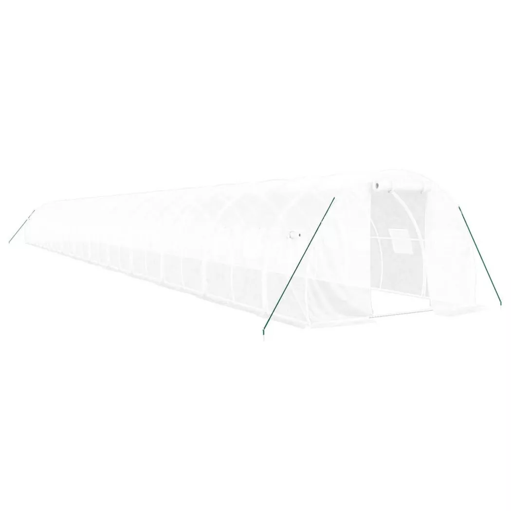VidaXL - Gewächshaus polyethylen, One Size, Weiss