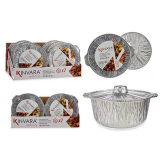 Kinvara Rouleaux de boîtes en aluminium avec serrure - paquet de 2  