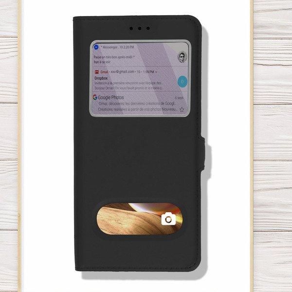 Avizar  Doppelfenster Cover Samsung A32 Schwarz 