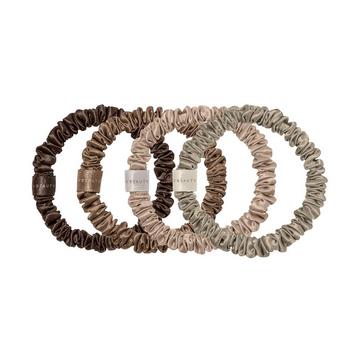 VBEAUTY Set di scrunchie sottili in seta