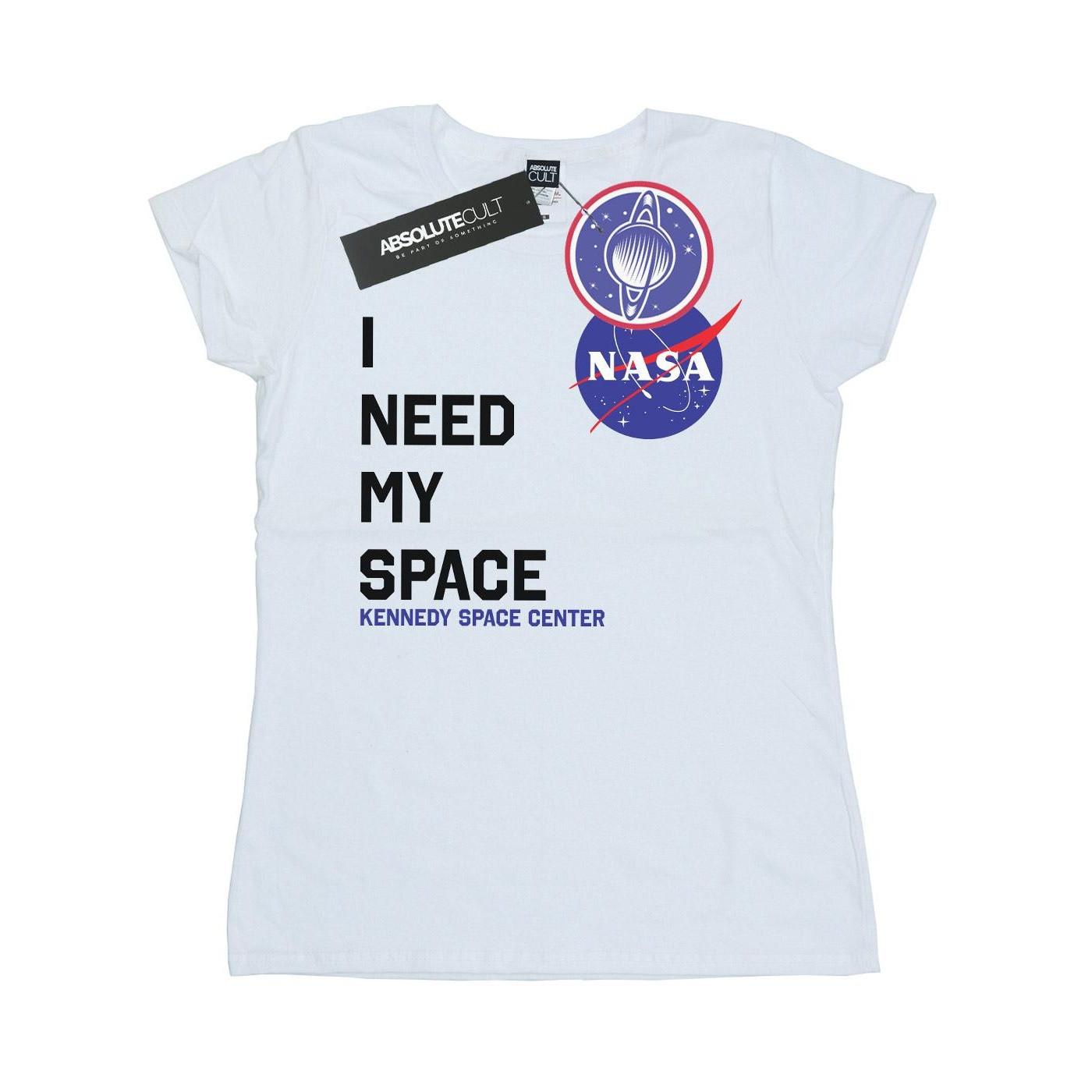 Image of I Need My Space Tshirt Damen Weiss XXL