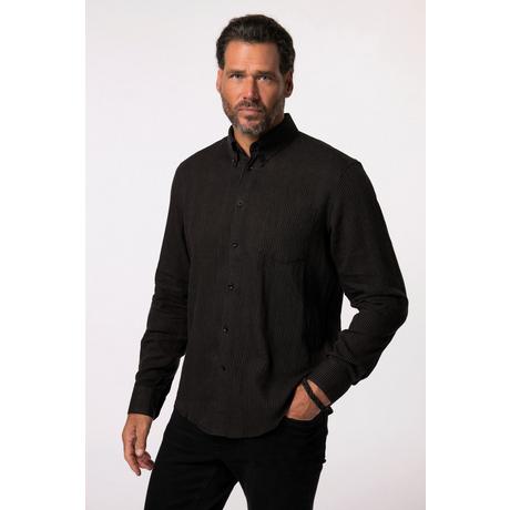 JP1880  Chemise à rayures manches longues, col à pointes boutonnées, coupe Modern Fit - jusqu'au 8&nbsp;XL 