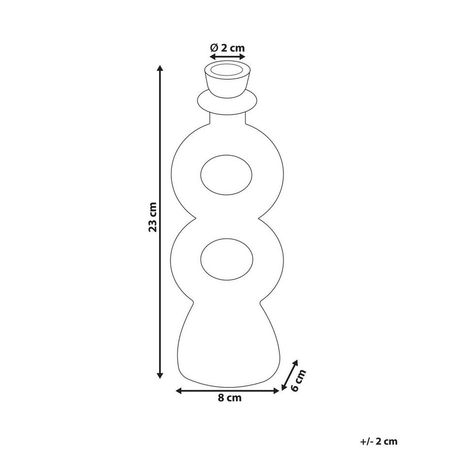 Beliani  Kerzenständer aus Porzellan Skandinavisch NAOUSA 