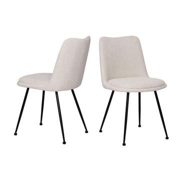 Sedia Arcwell bianca (set di 2)