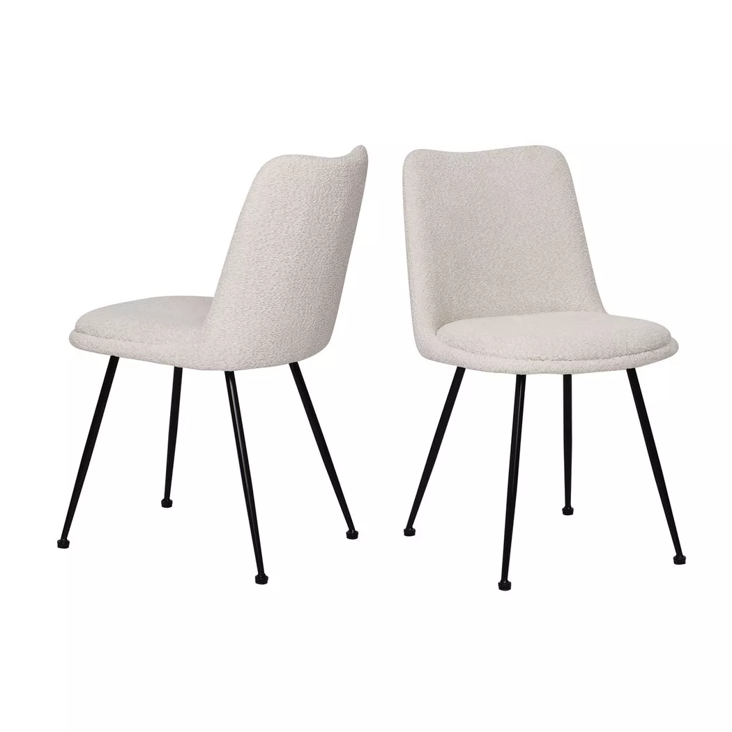 mutoni - Stuhl Arcwell weiss (2er-Set), One Size