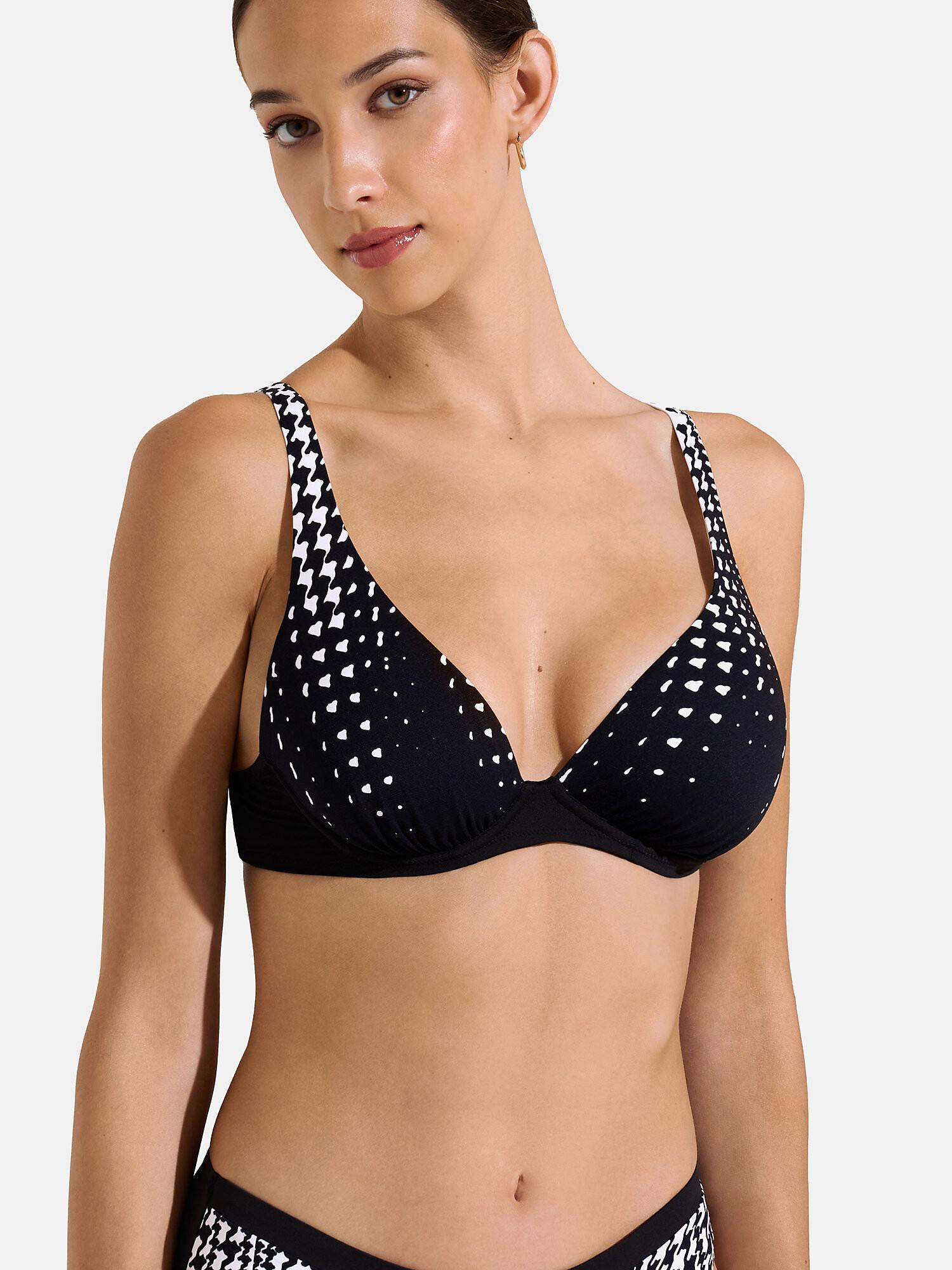 Image of Armaturiertes Badeanzugoberteil Quito Damen Schwarz C/40