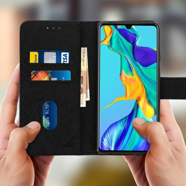 Avizar  Klapphülle Huawei P30 Schwarz 