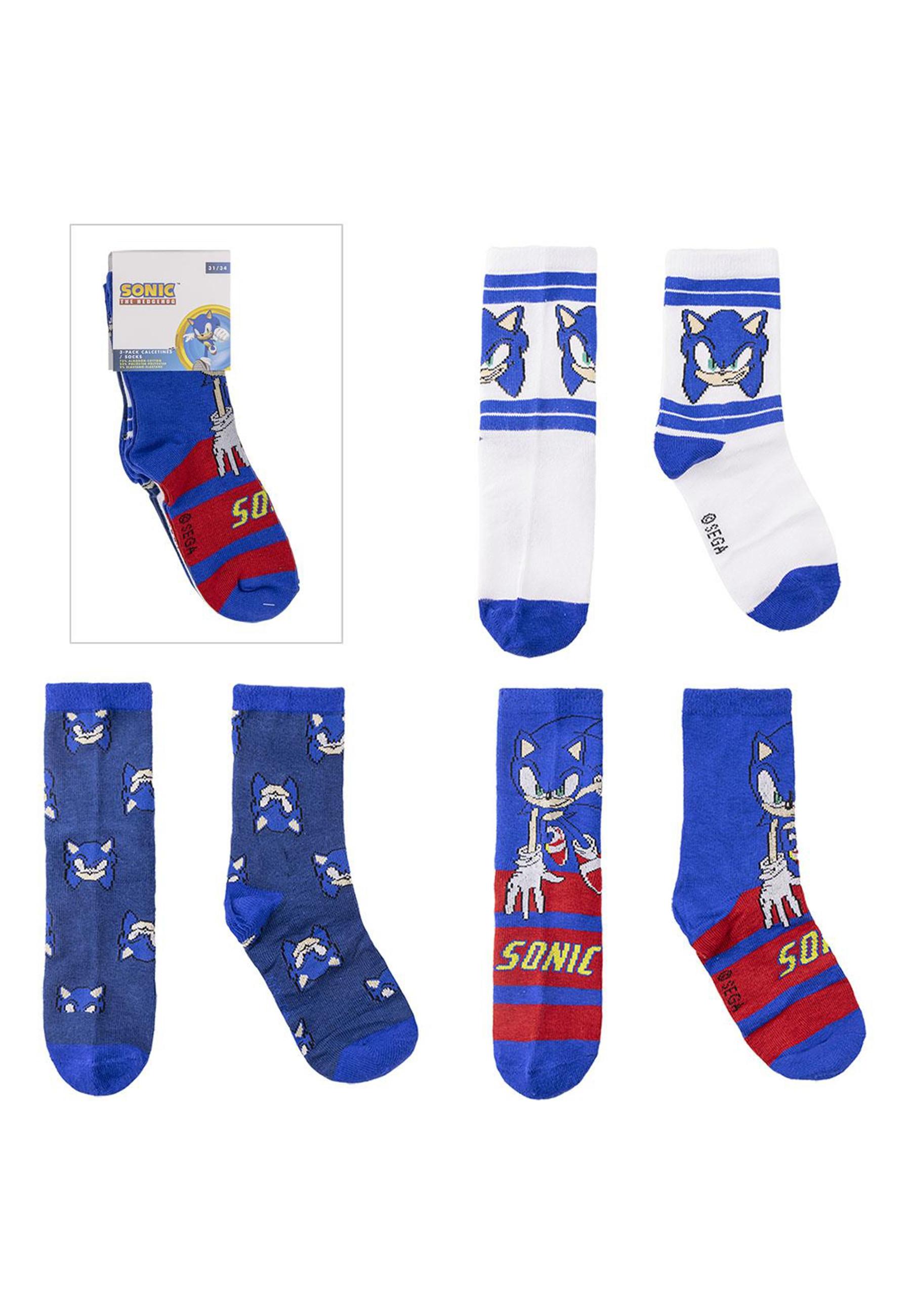 Disney  Socken Pack 3 Stück Sonic 