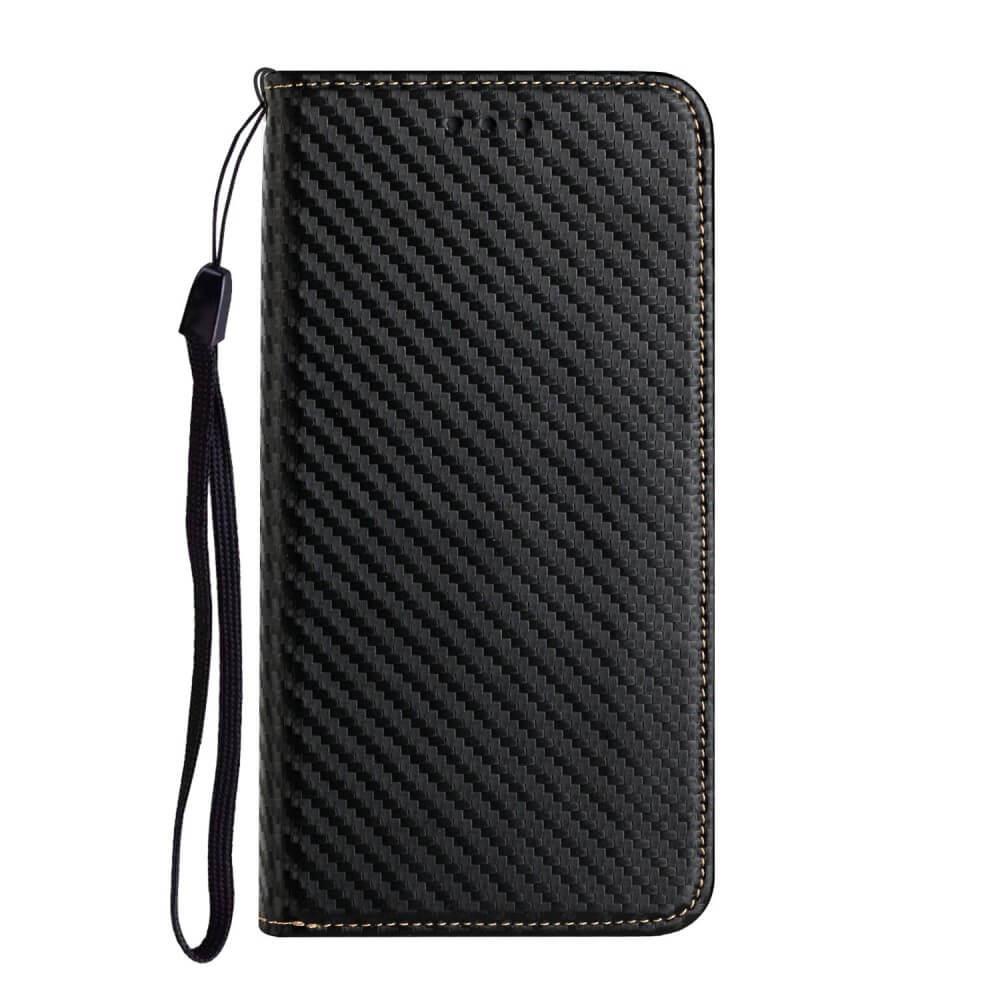 Cover-Discount  iPhone 15 Plus - Carbon Look Flip Case Hülle 