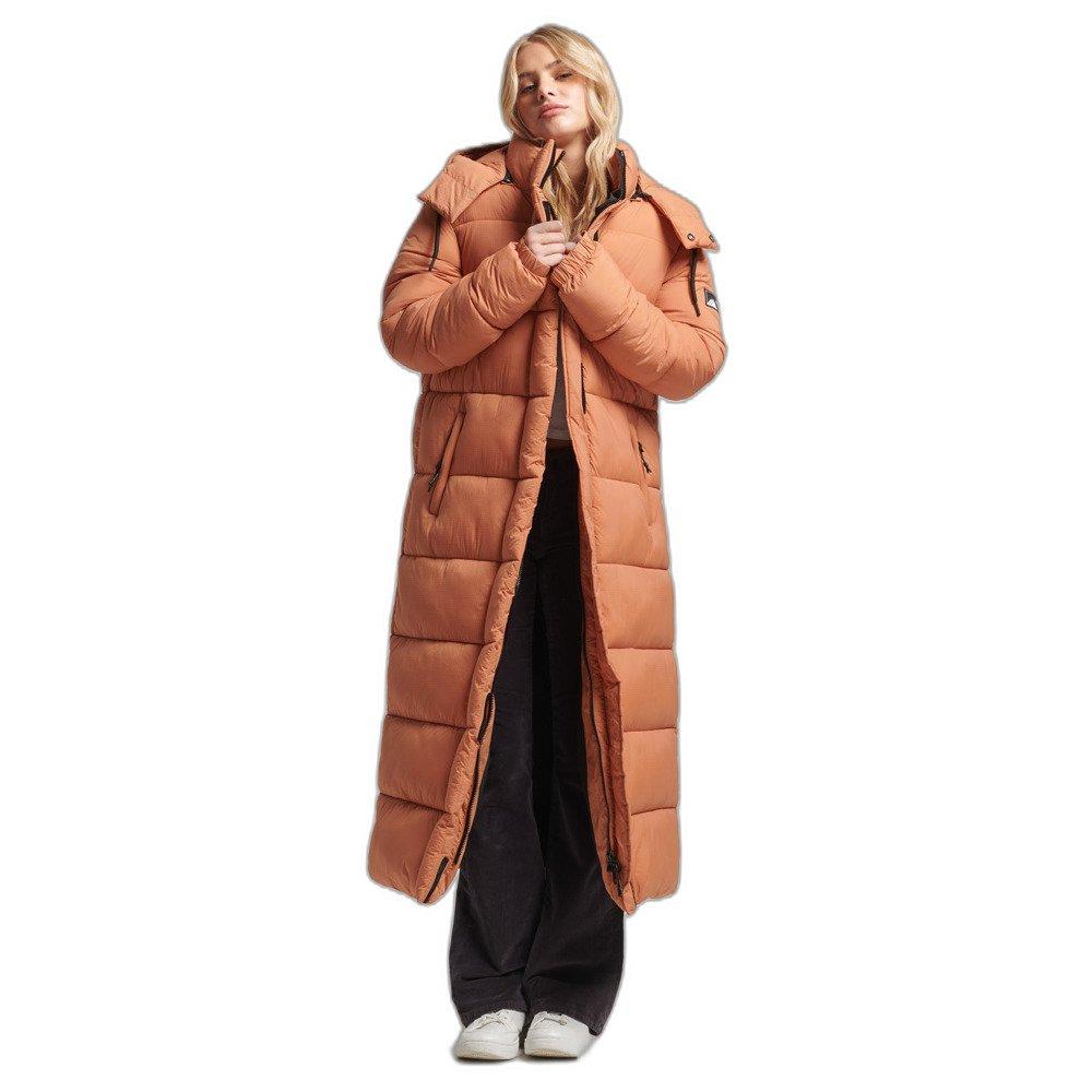 Image of Lange Daunenjacke Frau Ripstop Damen XS