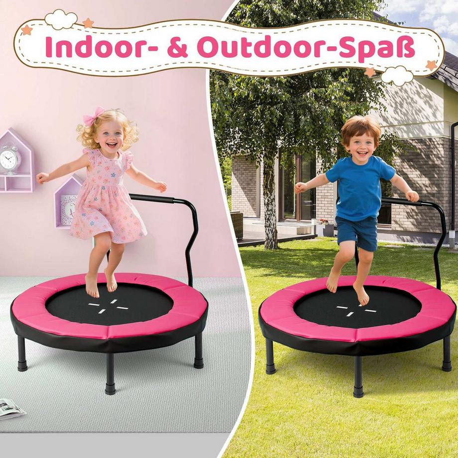 Northix Trampolino per bambini con maniglia  