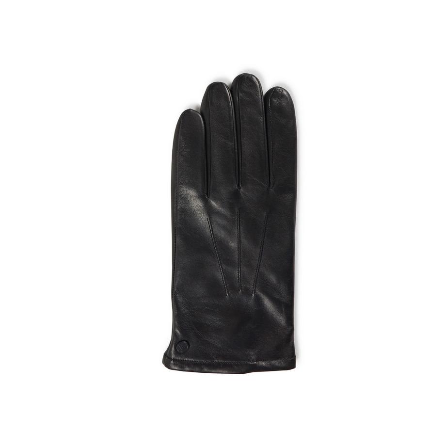 CASH-MERE.CH Gants en cuir doublure cachemire fonction écran tactile  