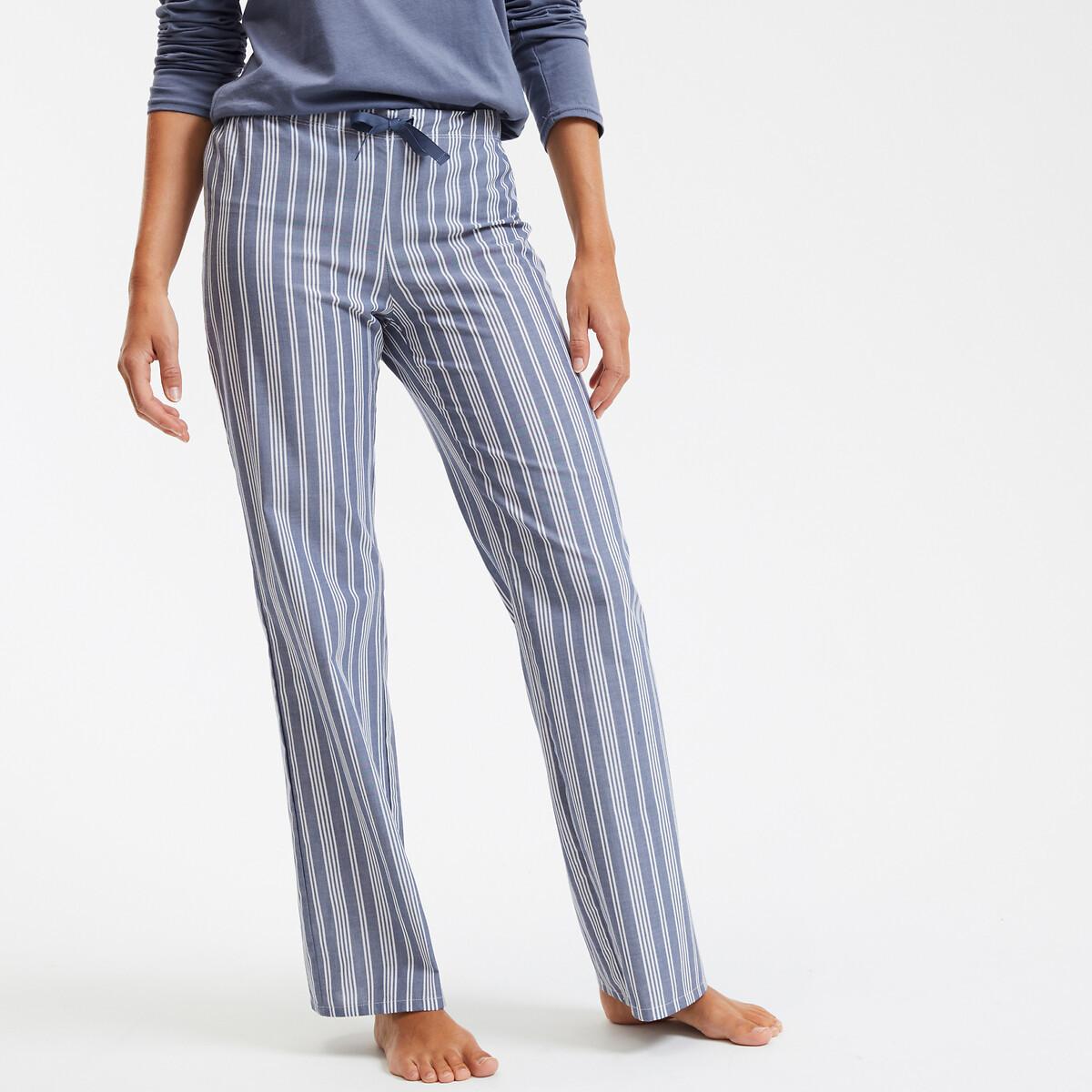 La Redoute Collections Ensemble Pyjama Haut Détail Dentelle et Pantalon Rayé  