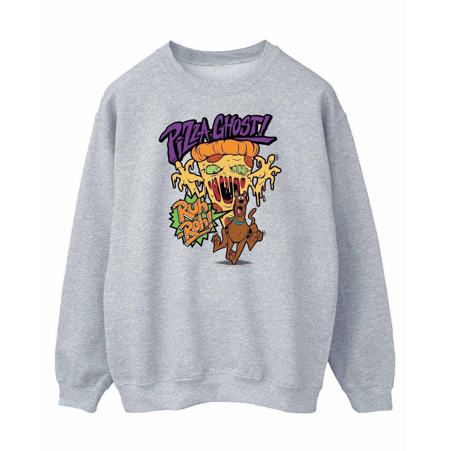 Image of Pizza Ghost Sweatshirt Damen Grau M