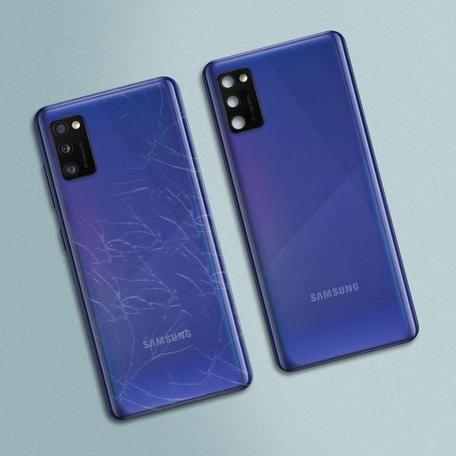 SAMSUNG  Cache Batterie Original Samsung A41 Bleu 