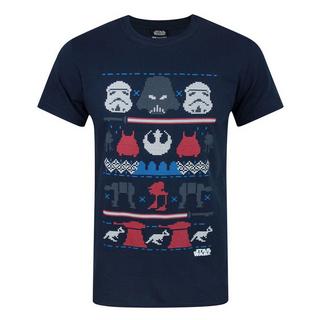 STAR WARS  Dark Side Fair Isle Christmas TShirt 