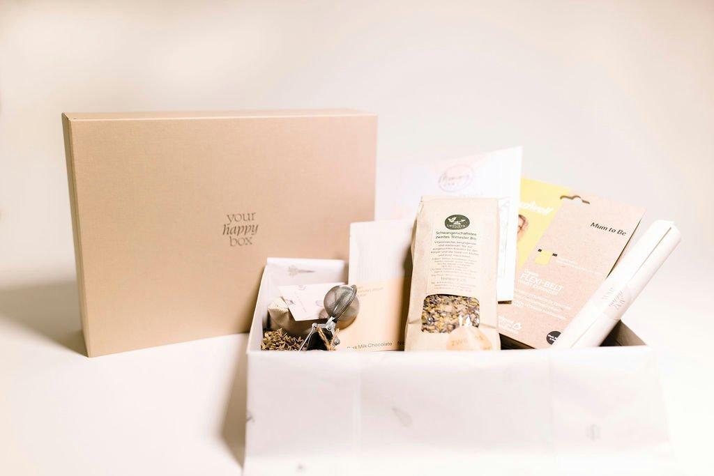 Image of YourHappyBox Schwangerschaftsgeschenkbox für das 2. Trimester - YourHappyBox #2 - Set