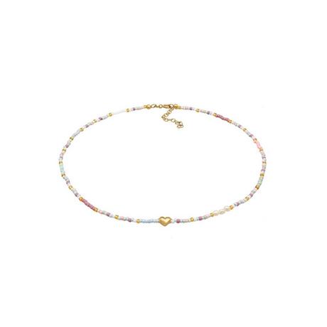 Elli  Collier Femmes Choker Coeur Beads Tendance 