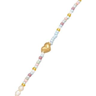 Elli  Collier Femmes Choker Coeur Beads Tendance 