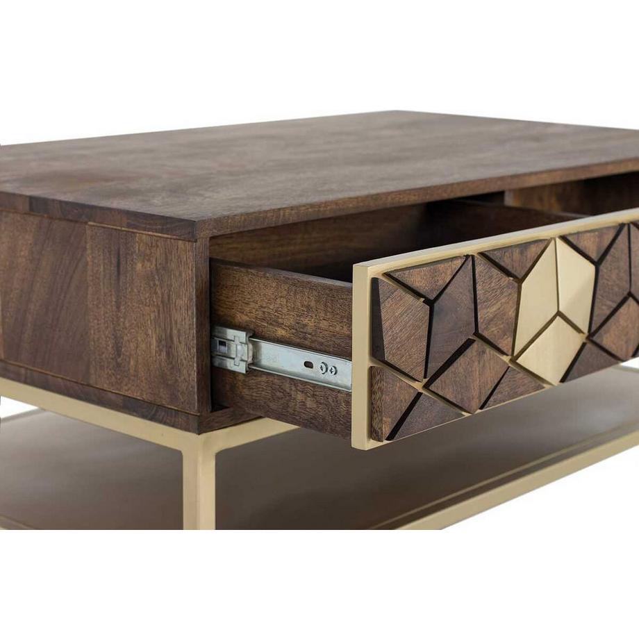 mutoni Table basse Rado bois de manguier brun 100  