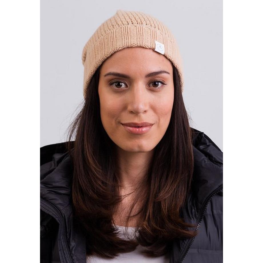 CASH-MERE.CH Kaschmir Mütze mit Bommel  