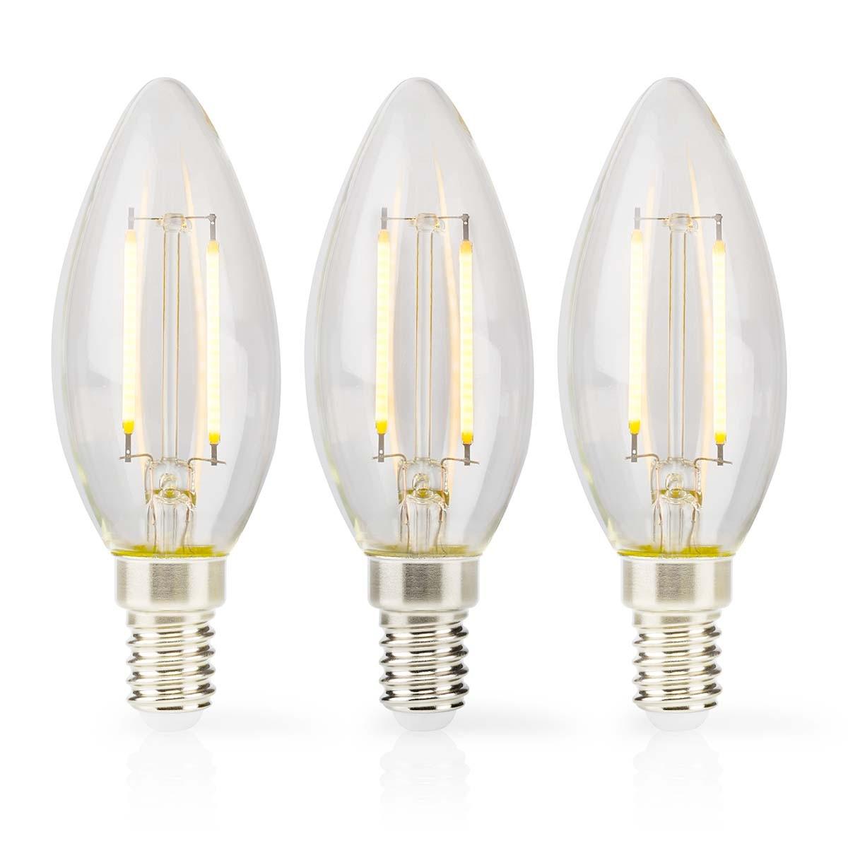 Image of Led-lampe E14 | Ljus | 4,5 W | 470 Lm | 2700 K | Dimbar | Varm Vit | Retrostil | 3 Deg. | Tydlig Unisex ONE SIZE